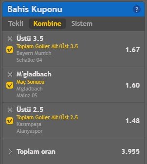 25 ocak banko kupon